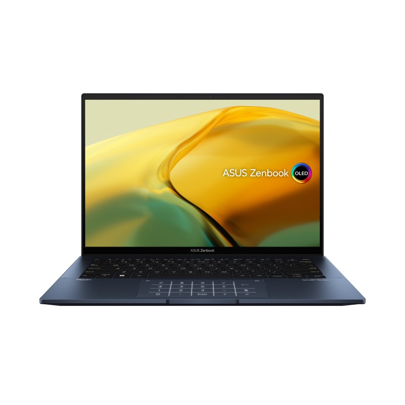 ASUS Zenbook 14 OLED UX3402ZA-KM231W - Portátil 14" WQXGA+ 90Hz (Core i7-1260P, 16GB RAM, 1TB SSD, Iris Xe Graphics, Windows 11 Home) Azul Ponder - T