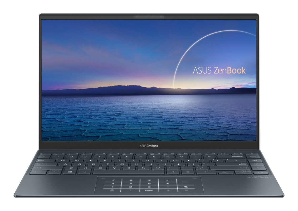 ASUS Zenbook 14 UM425QA-KI252 - Ordenador Portátil " Full HD (AMD Ryzen 7 5800H, 16GB RAM, 512GB SSD, Radeon Graphics, Sin Sistema Operativo) Gris Pi