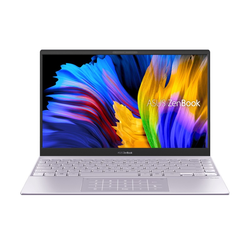 ASUS Zenbook 14 UM425UAZ-AM058W - Portátil " Full HD (Ryzen 7 5700U, 16GB RAM, 512GB SSD, Radeon Graphics, Windows 11 Home) Lila Neblina - Teclado QW