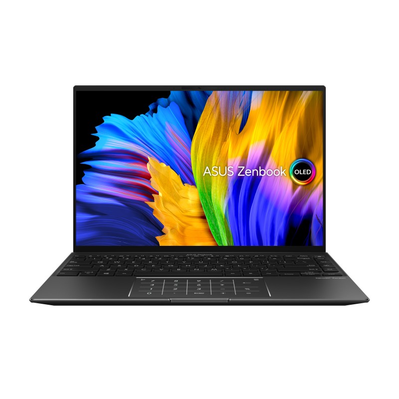 ASUS Zenbook 14X OLED UM5401QA-L7177 - Portátil 14" (Ryzen 7 5800H, 16GB RAM, 512GB SSD, Radeon Graphics, Sin Sistema Operativo) Negro Jade - Teclado