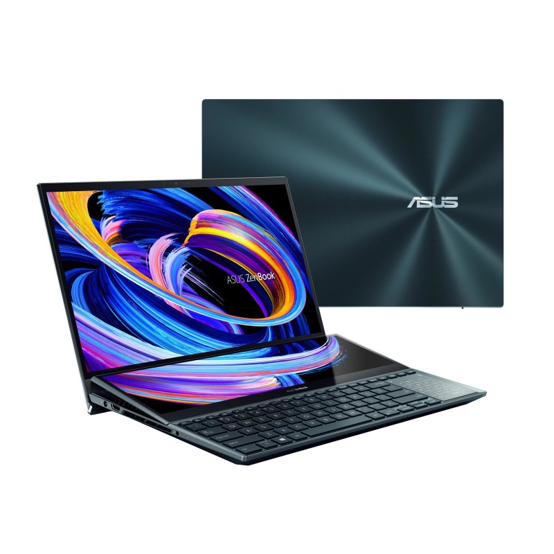 ASUS Zenbook Pro Duo 15 OLED UX582ZW-H2035W - Ordenador Portátil 15.6" 4K Ultra HD (Intel Core i7-12700H, 16GB RAM, 1TB SSD, RTX 3070 Ti 8GB, Windows