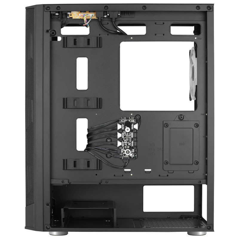 Aerocool PRISMBKV3 Caja PC ATX Negra 4 Ventiladores ARGB Frontal Lateral Cristal Templado