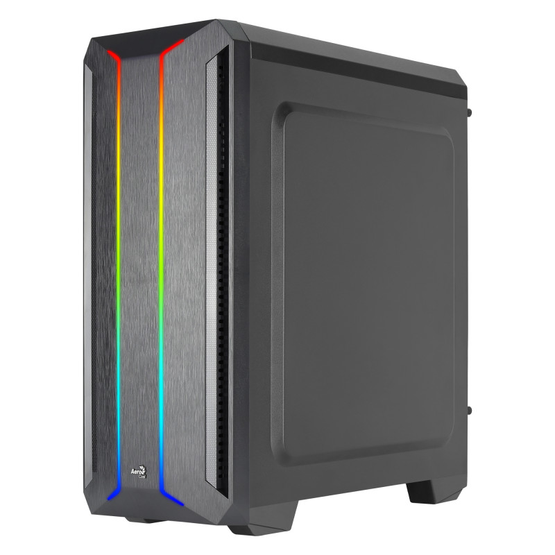 Aerocool SKYLINEV2BK Caja PC ATX Panel Frontal Doble LED ARGB Ventilador ARGB 12cm Negro