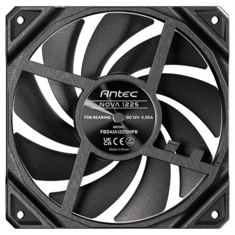 Antec Nova Carcasa del ordenador Ventilador 12 cm Negro 3 pieza(s)