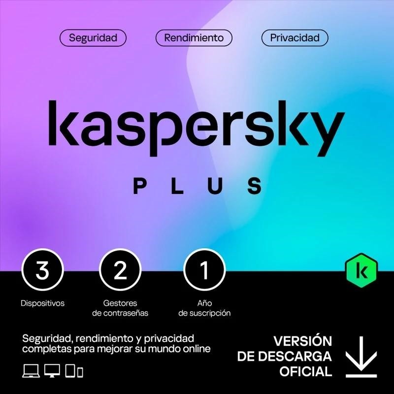 Antivirus kaspersky eds plus 3 dispositivos 1 aÑo **l.electronica