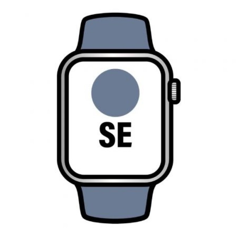 Apple Watch SE 3rd V2/ GPS/ 40mm/ Caja de Aluminio/ Correa Deportiva Azul Denim M/L