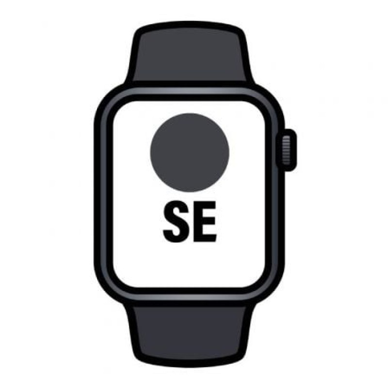 Apple Watch SE 3rd V2/ GPS/ 40mm/ Caja de Aluminio Medianoche/ Correa Deportiva Medianoche M/L