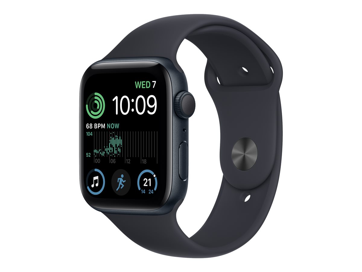 Apple Watch SE (GPS) 2ª generación - aluminio de medianoche - reloj inteligente con pulsera deportiva - medianoche - 32GB