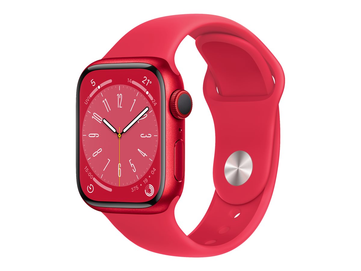 Apple Watch Series 8 (GPS + Cellular) (PRODUCT) RED - aluminio rojo - reloj inteligente con pulsera deportiva - rojo - 32GB