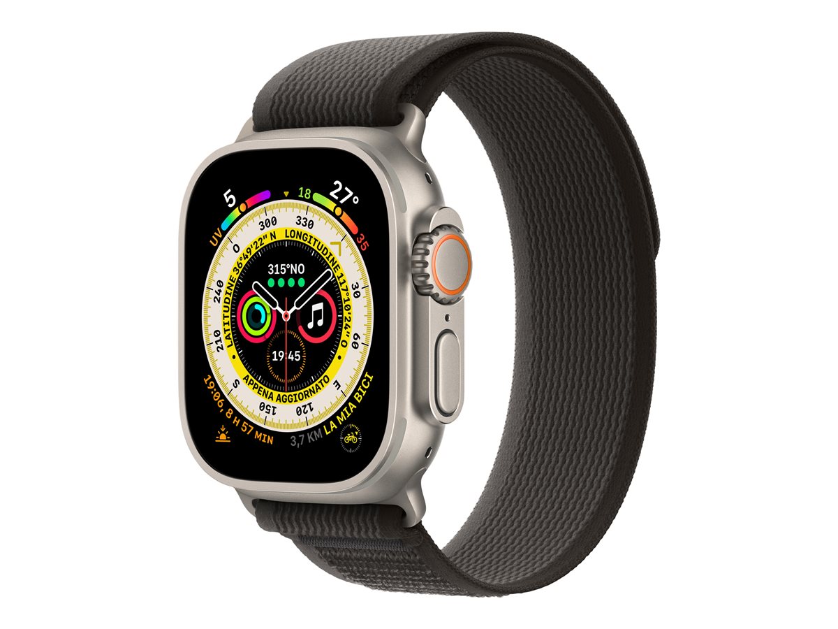 Apple Watch Ultra - titanio - reloj inteligente con Loop Trail - negro/gris - 32GB