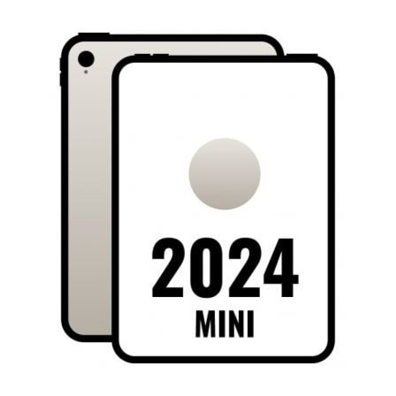 Apple iPad mini 7th gen 128GB 21,1 cm (8.3") Wi-Fi 6E (802.11ax) iPadOS 18 Blanco