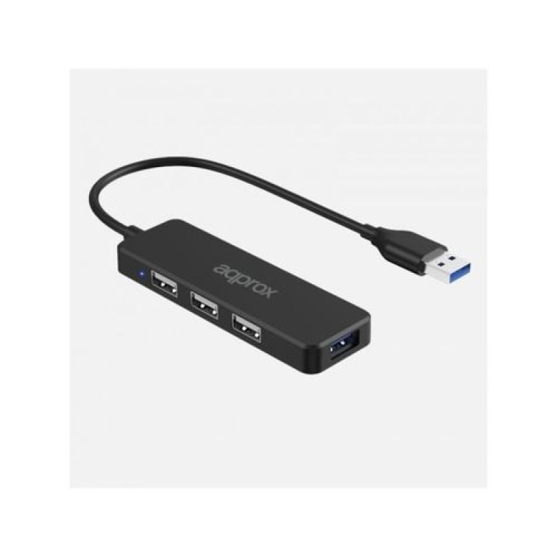 Approx APPC47, USB 3.2 Gen 2 (3.1 Gen 2) Type-A, USB 2.0, USB 3.2 Gen 2 (3.1 Gen 2) Type-A, 5000 Mbit/s, Acrilonitrilo butadieno estireno (ABS), 0,15