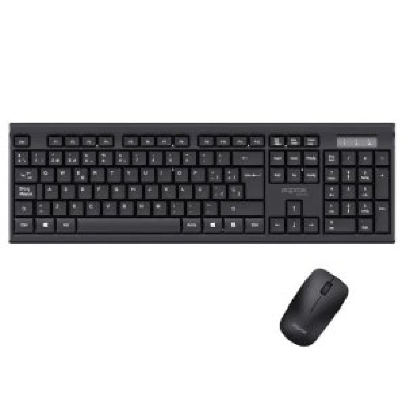 Approx APPMX410 teclado Ratón incluido Hogar RF inalámbrico QWERTY Español Negro