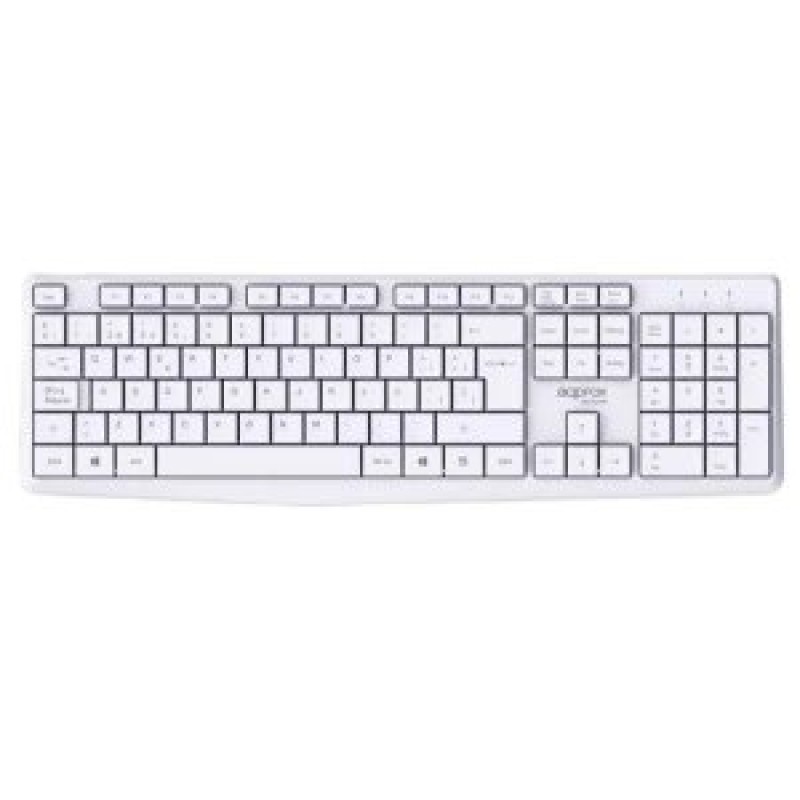 Approx APPMX420W teclado Ratón incluido Hogar / Oficina RF inalámbrico QWERTY Español Blanco