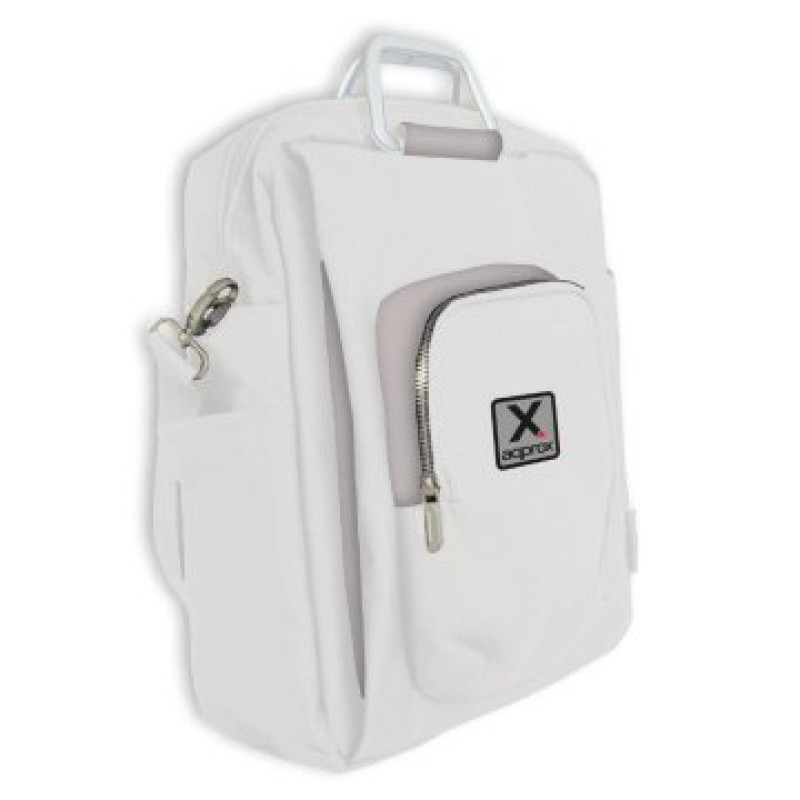 Approx appNBST15x 39,6 cm (15.6") Mochila bandolera Gris, Blanco