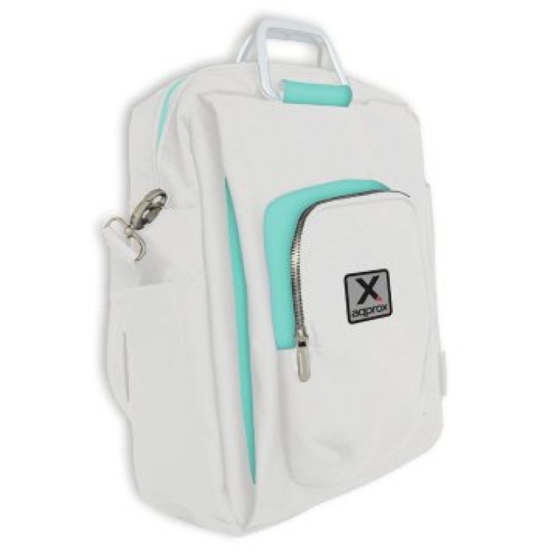 Approx appNBST15x 39,6 cm (15.6") Mochila bandolera Turquesa, Blanco