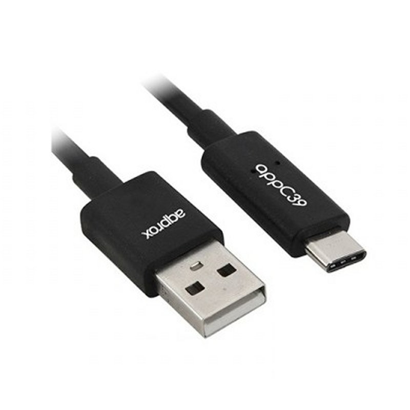 Approx cable usb 2.0 a usb tipo c 1m negro appc39
