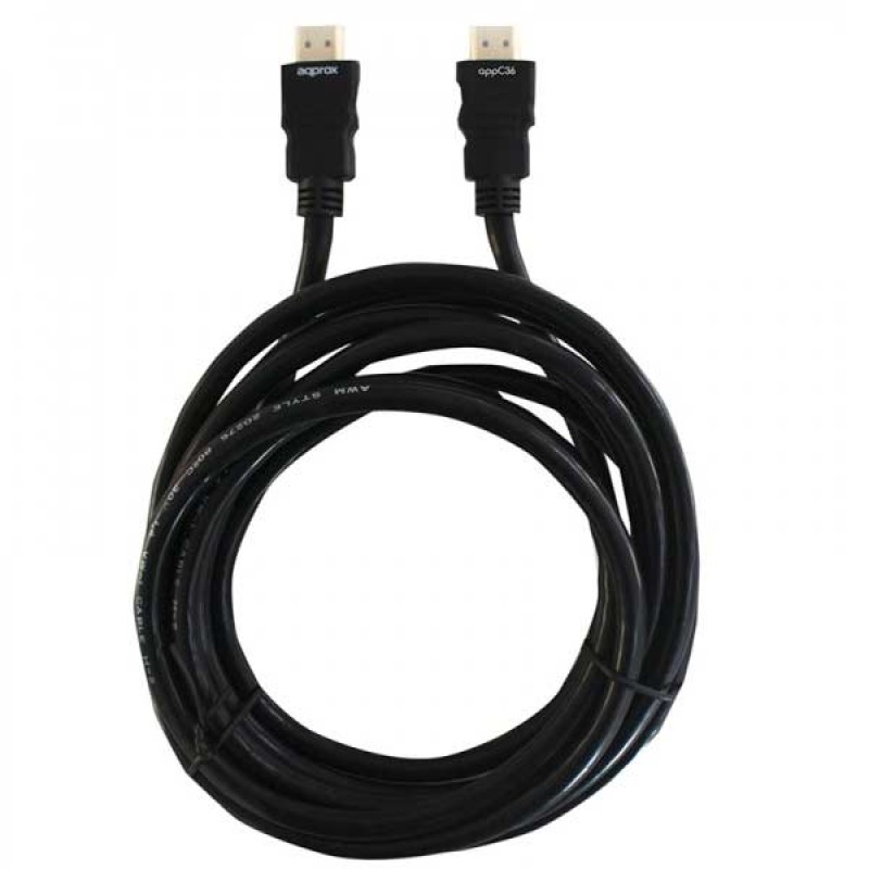 Approx cable hdmi 5m conectores m/m v1.4 negro