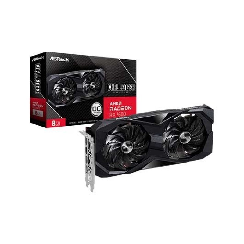 Asrock Challenger 90-GA41ZZ-00UANF tarjeta gráfica AMD Radeon RX 7600 8GB GDDR6
