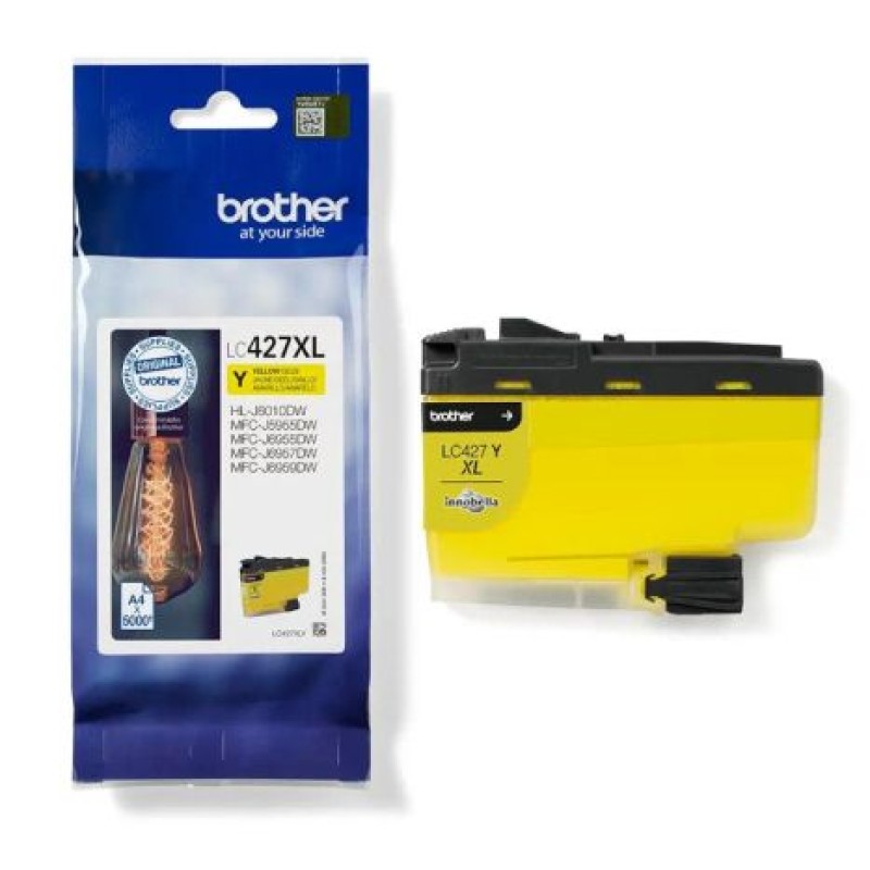 BROTHER CARTUCHO LC427XLY AMARILLO HL-J6010DW, MFCJ5955DW, MFCJ6955DW, MFCJ6957DW,MFCJ6959DW