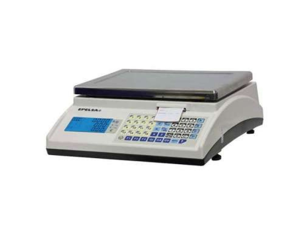 Balanza MARTE V4 ILC, 15Kg/5gr. Balanza PPI con impresora para tiquet o etiqueta.