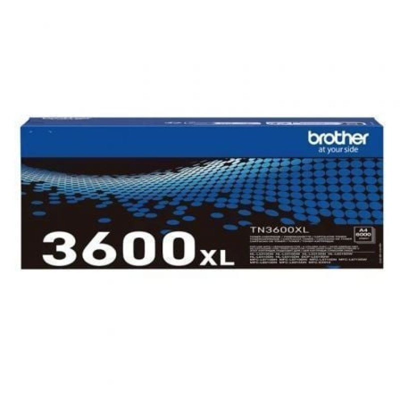 Brother TN-3600XL cartucho de tóner 1 pieza(s) Original Negro