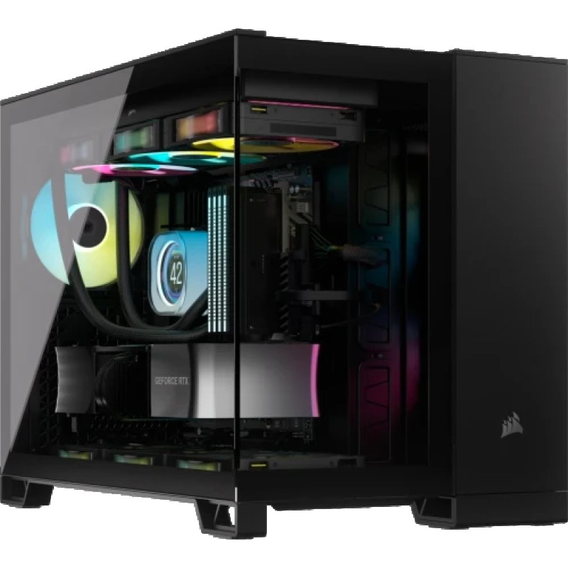 CAJA CORSAIR 2500D AIRFLOW DUAL CHAMBER M-ATX NEGRA CC-9011263-WW