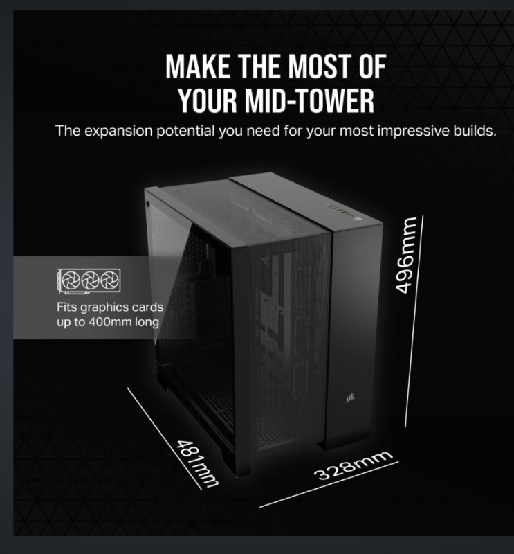CAJA CORSAIR 6500D AIRFLOW MID-TOWER NEGRA CC-9011259-WW