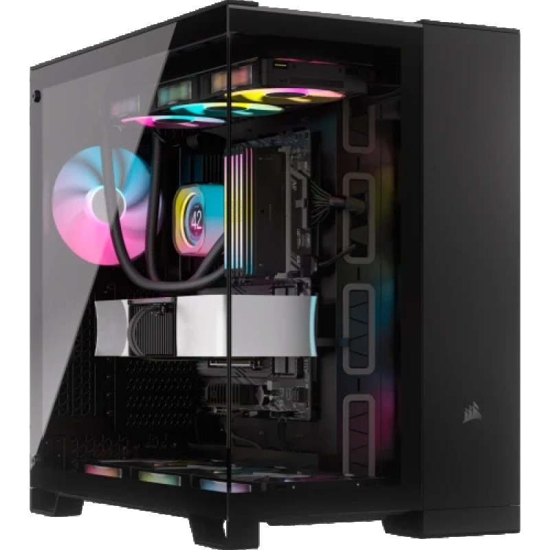 CAJA CORSAIR ICUE LINK 6500X RGB TEMPERED GLASS MID-TOWER BL