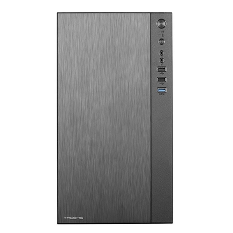 CAJA MICROATX TACENS ANIMA ACX PREMIUM BLACK USB3.0 VENTILADOR TRASER 12cm CON FUENTE DE ALIMENTACIO