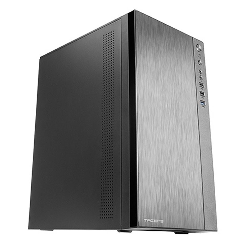 CAJA MICROATX TACENS ANIMA ACX PREMIUM BLACK USB3.0 VENTILADOR TRASER 12cm SIN FUENTE DE ALIMENTACION
