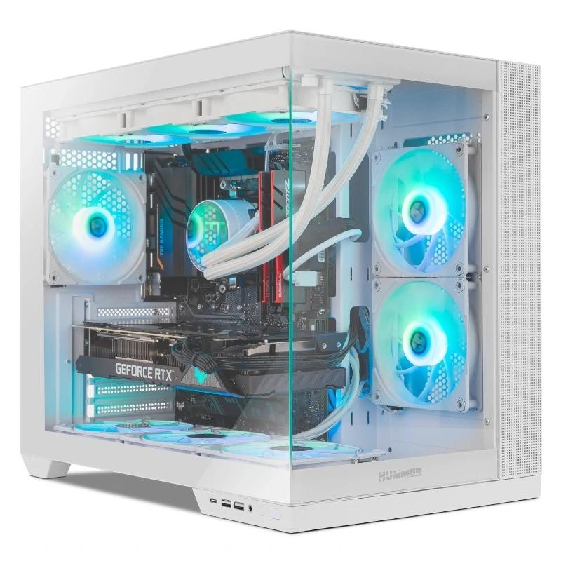 CAJA NOX HUMMER ASTRA NEO SEMITT ATX CRISTAL FRAMELESS BLANCO