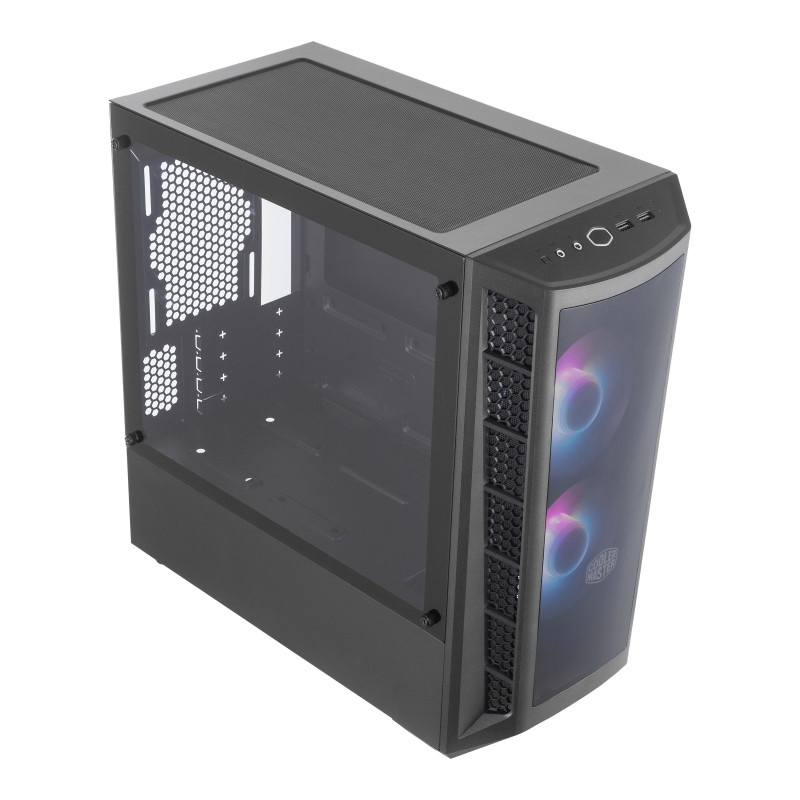 CAJA PC COOLERMASTER MASTERBOX MB320L ARGB MINI-ITX / MICRO-ATX, TEMPERED GLASS