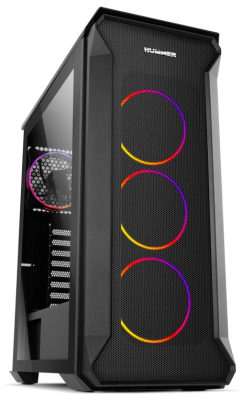 CAJA PC NOX ATX HUMMER QUANTUM 1XUSB3.0 2XUSB2.0 NEGRO ARGB