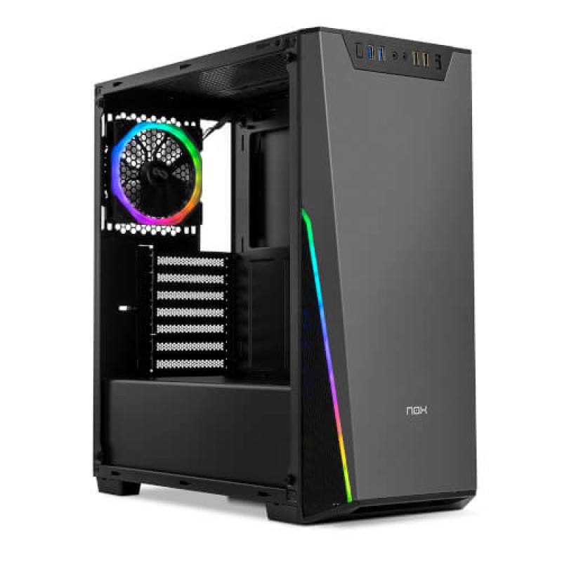 CAJA PC NOX INFINITY SIGMA RGB ATX VEN 120MM RGB/BANDAS LED/LATERAL CRISTAL TEMPLADO NXINFTYSIGMA