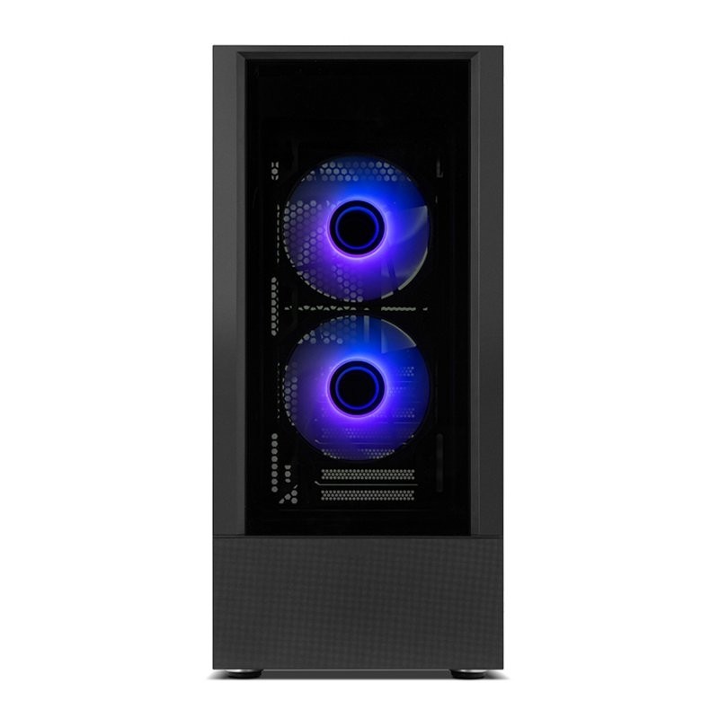 CAJA SEMITORRE/ATX NOX HUMMER NEMESIS S/FUENTE USB3.0 NEGRA ARGB C/VENTANA