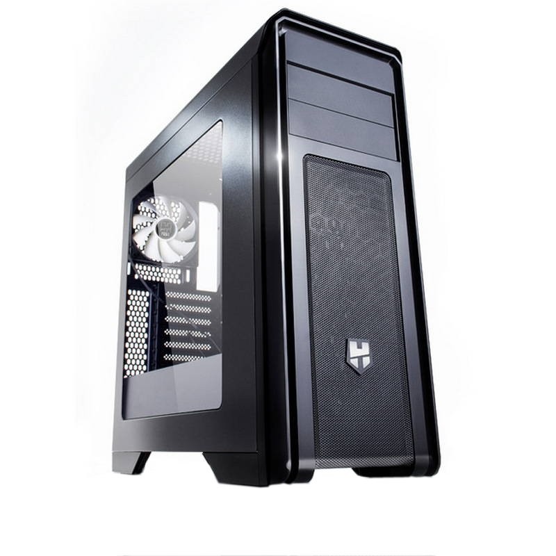 CAJA SEMITORRE/ATX NOX HUMMER ZX S/FUENTE USB3.0 NEGRA CONT.VENTILADORES