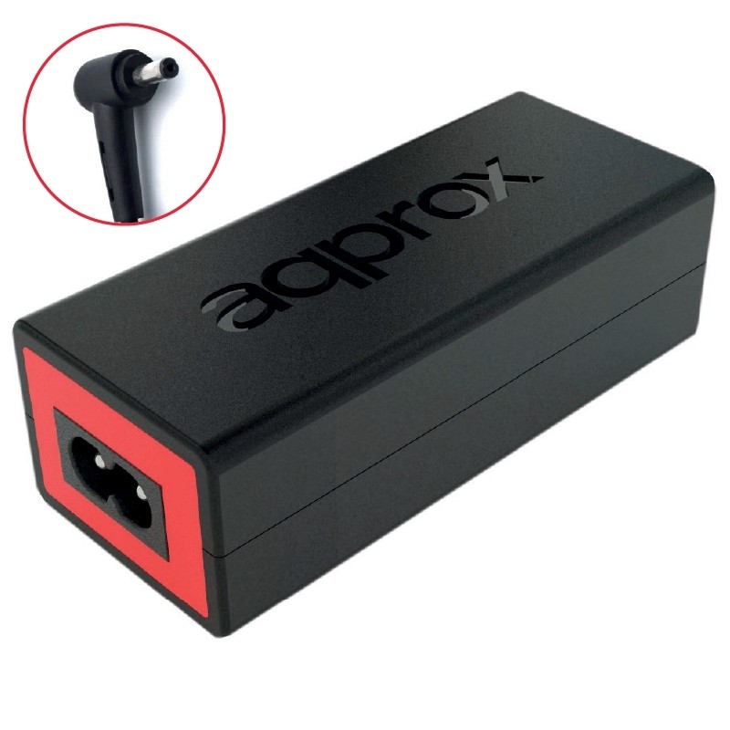 CARGADOR APPROX ESPECIFICO PARA PORTATIL ASUS 45W ADAP. 19V/2.37A 4*1.35MM P/N:APPA12