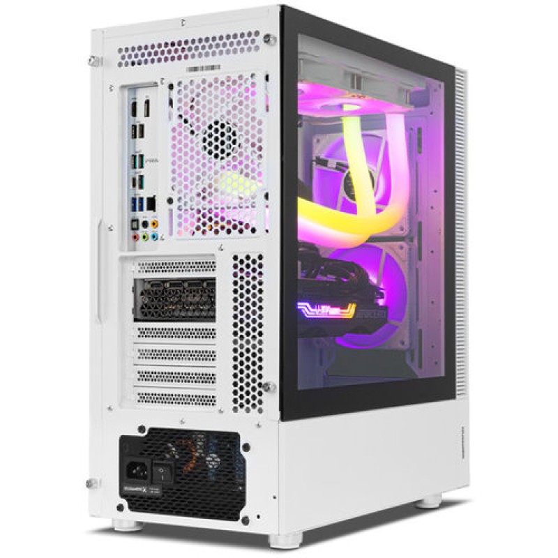 Caja Semitorre Gaming NOX Hummer Nemesis - ATX - Micro ATX - 3x3.5 - 3x2.5 - USB 3.0 - USB 2.0 - ARGB - Blanca