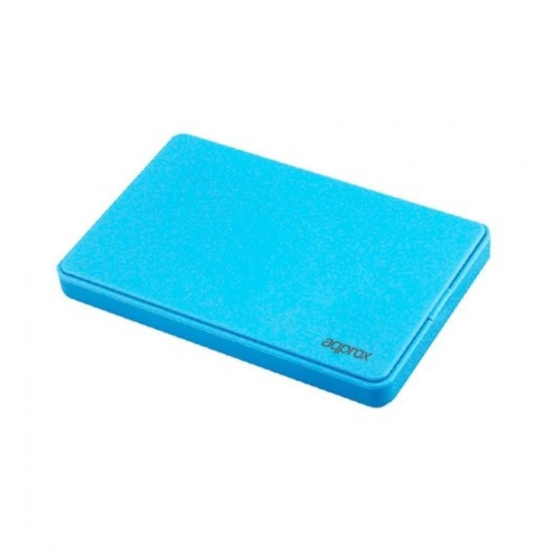 Caja externa usb 2.5'' sata usb 3.0 screwless light blue approx usb3.0