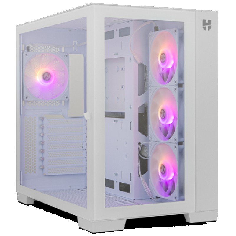 Caja ordenador gaming nox hummer astra 2 x usb 3.0 1 x usb tipo c blanca