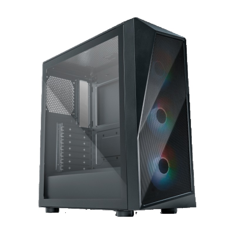 Caja pc cooler master cmp 520 midi tower negro (cooler master cmp 520 case, black, mid tower, 1 x usb 3.2 gen 1 type-a, 1 x usb