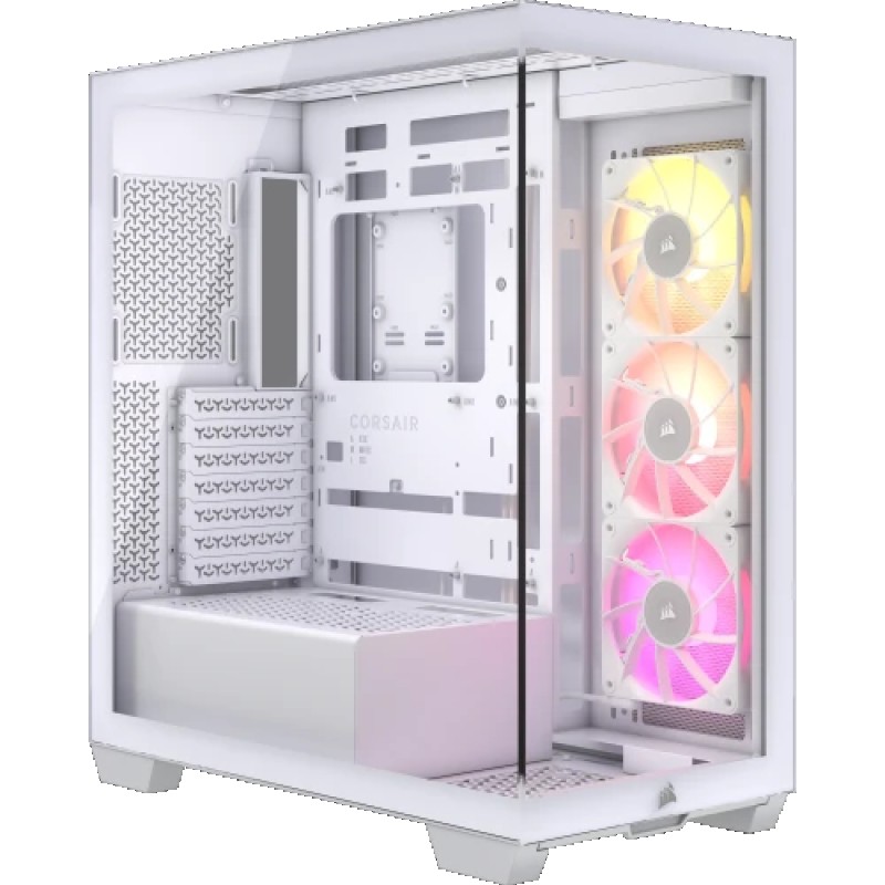 Caja pc corsair icue link 3500x rgb blanca cristal templado cc-9011281-ww
