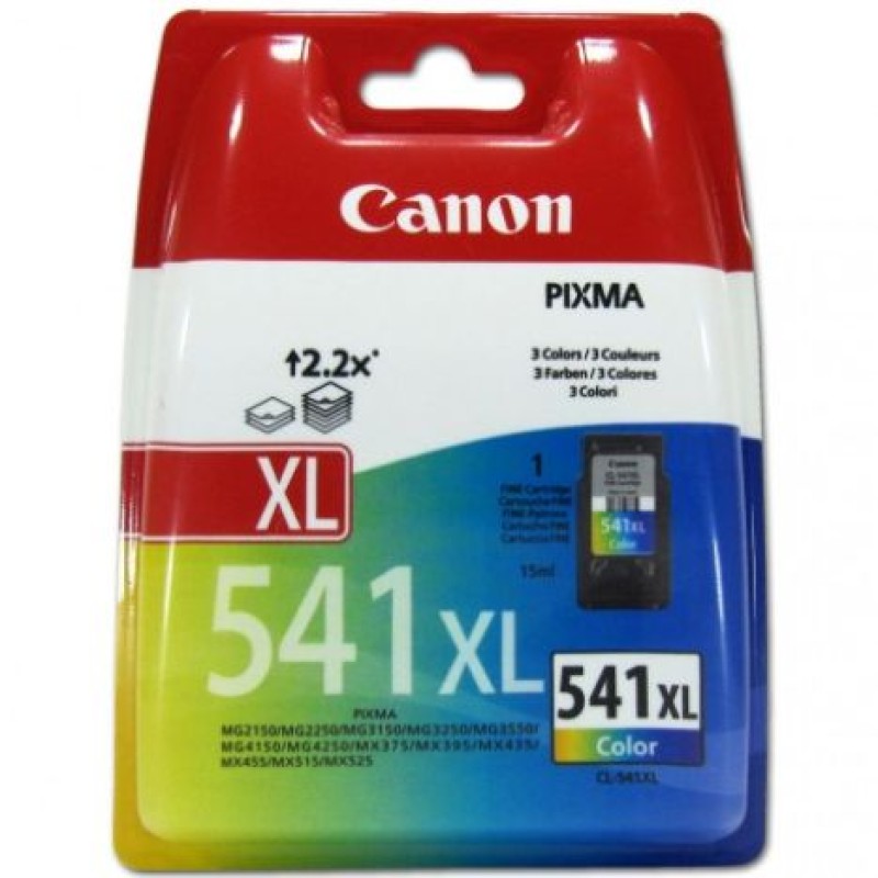 Canon CL-541XL cartucho de tinta 1 pieza(s) Original Alto rendimiento (XL) Cian, Magenta, Amarillo