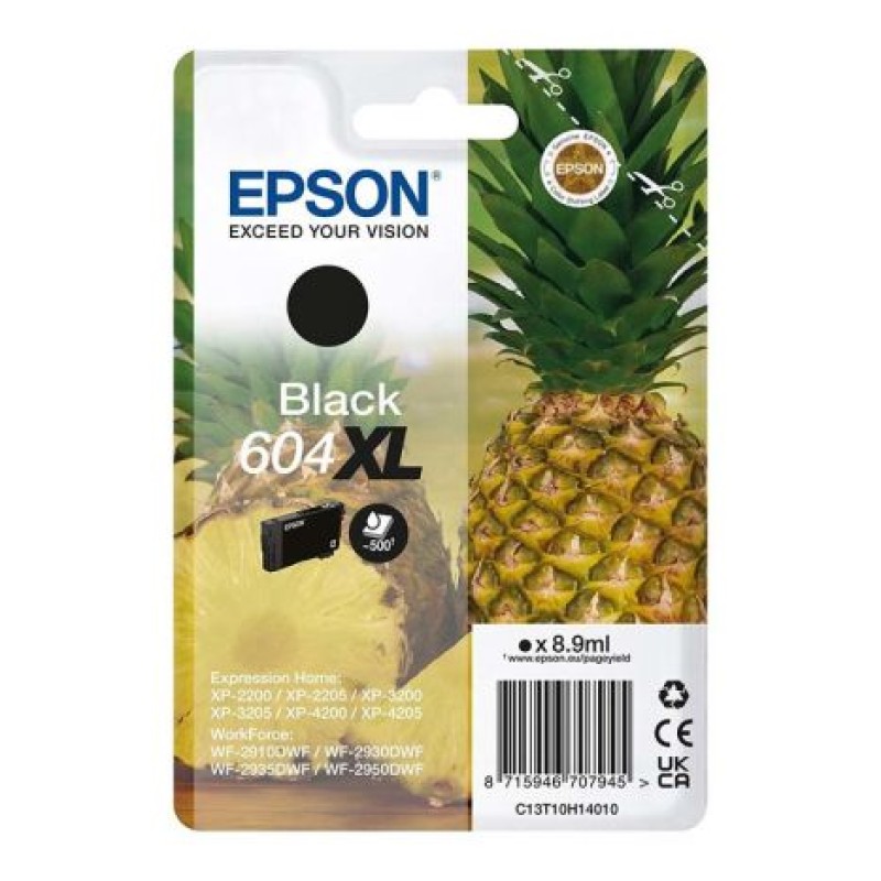 Cartucho epson 604xl negro c13t10h14010 xp2200 wf - 2910 piña