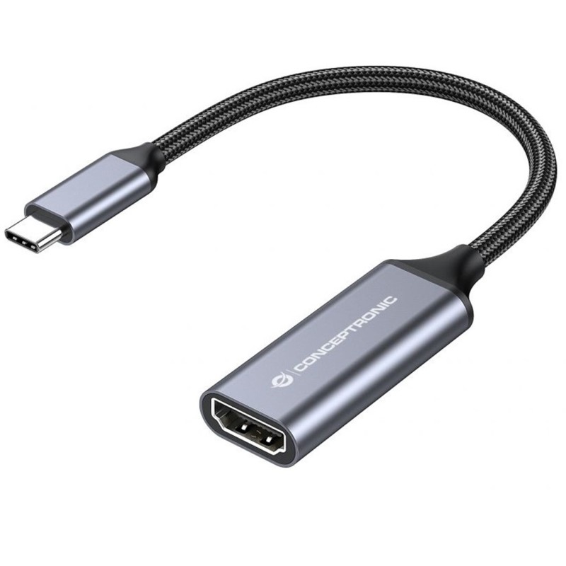 Conceptronic ABBY09G Adaptador gráfico USB 4096 x 2160 Pixeles Gris