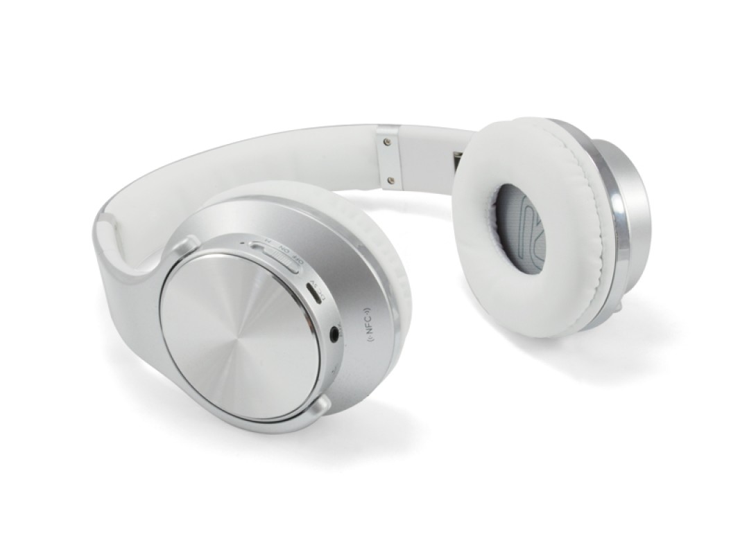 Conceptronic CHSPBTNFCSPKS auricular y casco Auriculares Inalámbrico y alámbrico Diadema Llamadas/Música MicroUSB Bluetooth Plata, Blanco