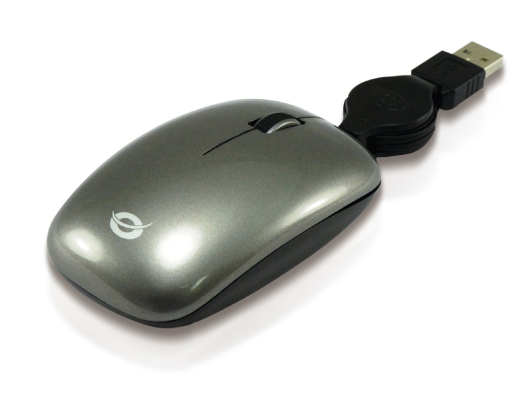 Conceptronic CLLM3BTRV ratón Viajes Ambidextro USB tipo A Óptico 800 DPI