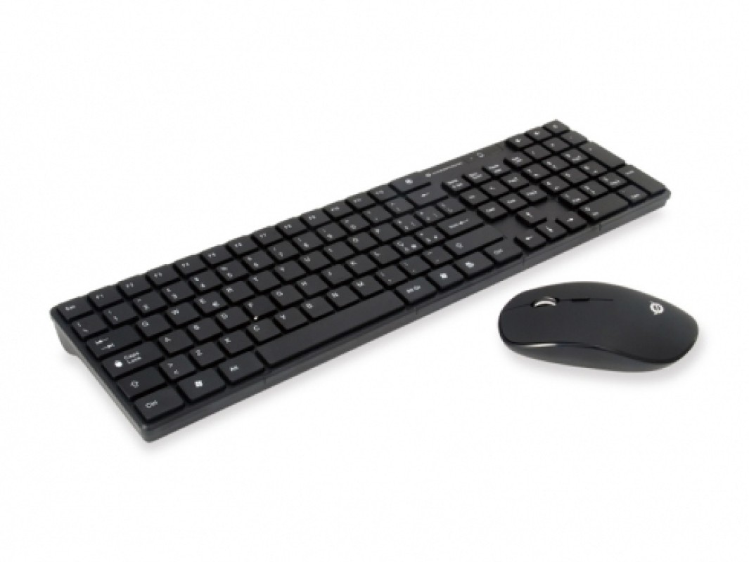 Conceptronic Orazio teclado RF inalámbrico QWERTY Italiano Negro