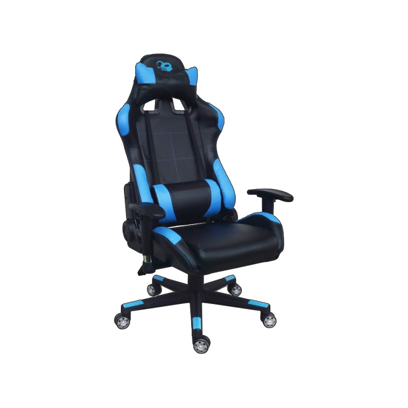 CoolBox Deep Command Silla para videojuegos de PC Asiento acolchado Negro, Azul
